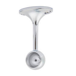 Rothley 19mm Hanging Rail End Bracket - Polished Chrome - Pack of 2