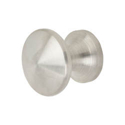 Altro Mushroom Style Round Cabinet Knob - 25mm Diameter - Satin Stainless Steel