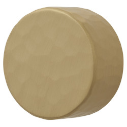 Alexander & Wilks Leila Hammered Round Cabinet Knob - 35mm Diameter - Satin Brass