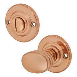 Hampstead Bathroom Turn & Release - 40mm Diameter - Polished Copper