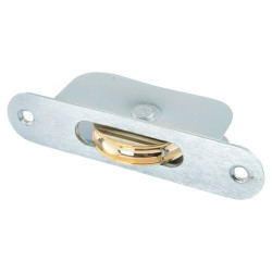 Altro Radius Axle Sash Window Pulley - 44mm Brass Wheel - Galvanised