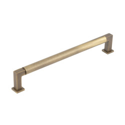 Burlington by Frelan Westminster 17.5mm D-Bar Cabinet Pull Handle - 224mm c/c - Antique Brass