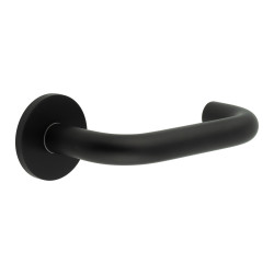 CRES by Frelan Black Fixed Dead 19mm Return to Door Handles on Round Rose - CR-106 Range
