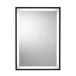 Croydex Flexi-Fix Burley 20W LED Bathroom Framed Mirror - Touch Sensitive - IP44 - 700 x 500 x 31mm