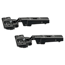 Blum CLIP Top Thick Door Soft Close Cabinet Hinge - 95° - Overlay - Black Onyx - Pair