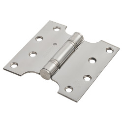 Enduro Max Parliament Hinge - 102 x 50 x 102 x 3mm - Polished Stainless Steel - Pair