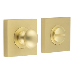 Burlington by Frelan Inner 1 Turn & Release with Square Plain Rose - 47 x 47mm - Satin Brass