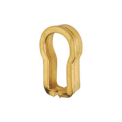 Cabinet Insert Escutcheon - 14.3mm - Brass - Pack of 5