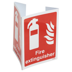 Altro Fire Extinguisher Sign - 3D Projection - 200 x 200mm - Rigid Plastic