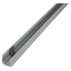 Integral LED Surface Mount Profile for 15 x 15mm Side & Top Bend Neon Strip Light - 1000mm - Aluminium