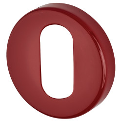 Hoppe AR600/28 Nylon Escutcheon - 52mm Diameter - Oval - Rouge Red - Pair
