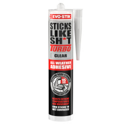 Evo-Stik Sticks Like Sh*t Turbo - Solvent Free - 290ml - Clear