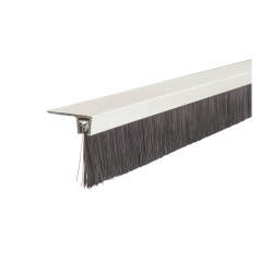 Barrier Brush Strip F5 - Brush Size 25mm - 3000mm Length - Inward/Outward Opening Doors - Aluminium