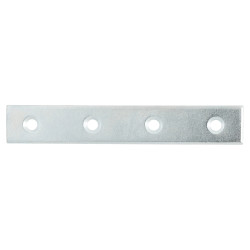 Flat Mending Plate - 100 x 15 x 2mm - Zinc Plated - Pack of 10
