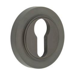Burlington BUR61 by Frelan Escutcheon on Plain Rose - 53mm Diameter - Euro - Dark Bronze