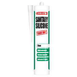 Evo-Stik Sanitary Silicone Sealant - 310ml - Clear