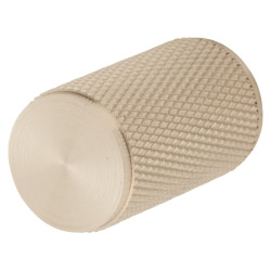 Carlisle Brass Knurled Cylinder Cabinet Knob - 18mm Diameter - Satin Nickel