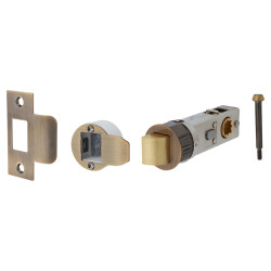 Altro Quick Latch Privacy Tubular Latch - 71mm Case - 57mm Backset - Antique Brass