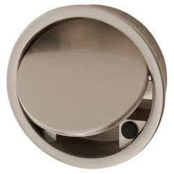 Altro Jarrow Circular Flush Cabinet Pull Handle - 51mm Diameter - Satin Nickel