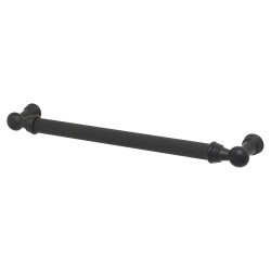 Altro Whitby Lines 10mm T-Bar Cabinet Pull Handle - 192mm Centres - Matt Black