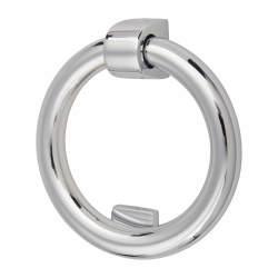 Heritage Brass by M Marcus Ring Door Knocker - 107 x 77mm - Polished Chrome