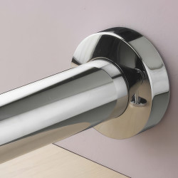 Rothley 40mm Concealed Fixing Flange - 23mm Length - Brushed Nickel