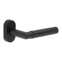 CRES by Frelan CR-102 uPVC Multipoint Door Handle on Oval Rose - Black