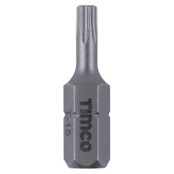 TIMCO Steel Driver Bits - Torx - T15 - 25mm Length - Pack of 10