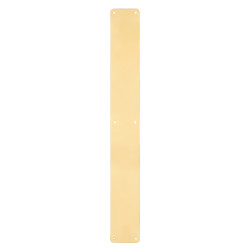 Hampstead Solid Brass Plain Finger Plate - 600 x 75 x 1.5mm - Polished