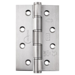 Eclipse Slim Knuckle Grade 7 Washered Butt Fire Door Hinge - 102 x 67 x 2.5mm - Sat Stainless - Pair
