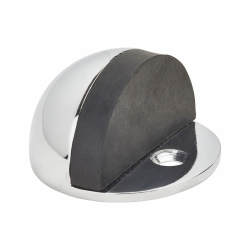 Touchpoint Half Moon Floor Door Stop - 25 x 45mm - Polished Chrome