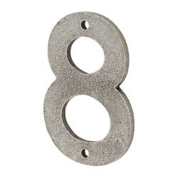 Finesse 76mm Screw Fix Door Numeral - 8 - Pewter