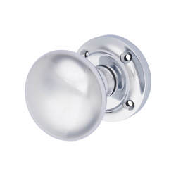 Altro Polished Chrome Victorian Mortice Door Knob - 57mm Rose Diameter