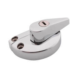 Altro uPVC/Timber 10mm Narrow Back Keep Locking Fitch Sash Window Fastener - 65 x 10mm - Chrome