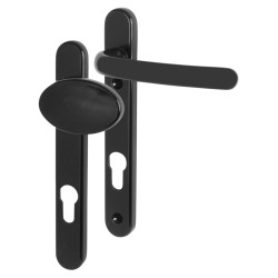 Fab & Fix Windsor uPVC Multipoint Lever/Pad Door Handle - 92mm c/c - Black