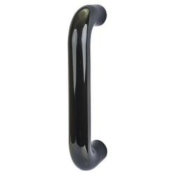 Hoppe AR602/220 Nylon D-Bar Door Pull Handle - Bolt Fix - 220mm c/c - Ebony Black