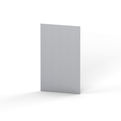 Bohle VetroMount Stick On End Cap for Top Mount Profile -130 x 75mm - Anodised Aluminium