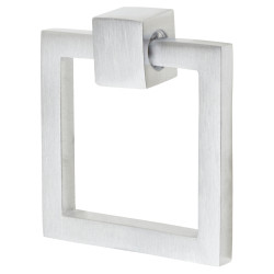 Heritage Brass by M Marcus Square Ring Cabinet Drop Handle - 50 x 55mm - Satin Chrome