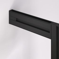 Emuca Zero Wall Mounting Fixings - Black - Each