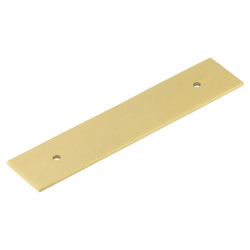 Frelan Hoxton Fanshaw Cabinet Handle Backplate Only - 140 x 30mm - Satin Brass