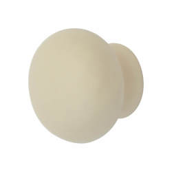 Hampstead Ceramic/Porcelain Round Cabinet Knob - 35mm Diameter - Cream
