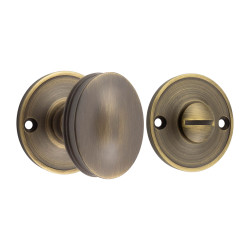 Burlington by Frelan Bathroom Turn & Release - 40mm Diameter - Antique Brass