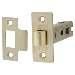 Altro Tubular Latch - 75mm Case - 57mm Backset - Square - Satin Brass