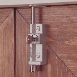 Yale 8K116 Multi Purpose Locking Bolt - Silver Grey - Pack of 1 with 2 Keys