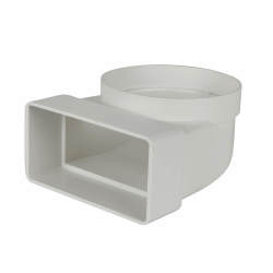 Manrose 90° Elbow Connector - 110 x 54mm - White