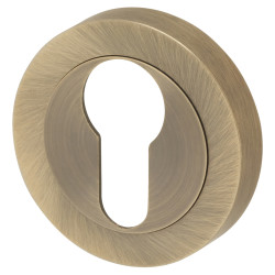 Jedo by Frelan Escutcheon - 50mm Diameter - Euro - Antique Brass