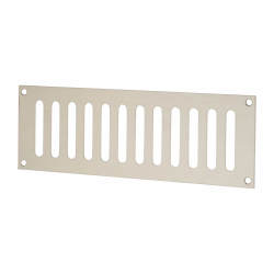 Altro Plain Slotted Vent - 229 x 76mm - 4085mm² Free Air Flow - Satin Stainless Steel