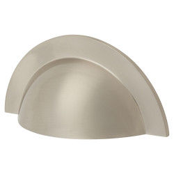 Crofts & Assinder Monmouth Cabinet Cup Handle - 64mm Centres - Brushed Satin Nickel