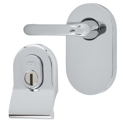 Hampstead Cylinder Pull and Disabled Turn for Mortice Nightlatch - Polished Chrome