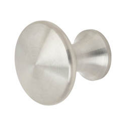 Altro Mushroom Style Round Cabinet Knob - 35mm Diameter - Satin Stainless Steel
